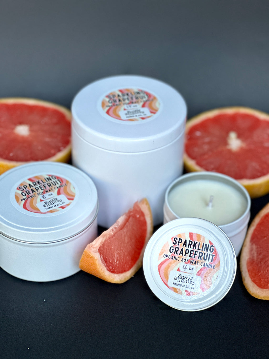 Sparkling Grapefruit Soy Wax Candle