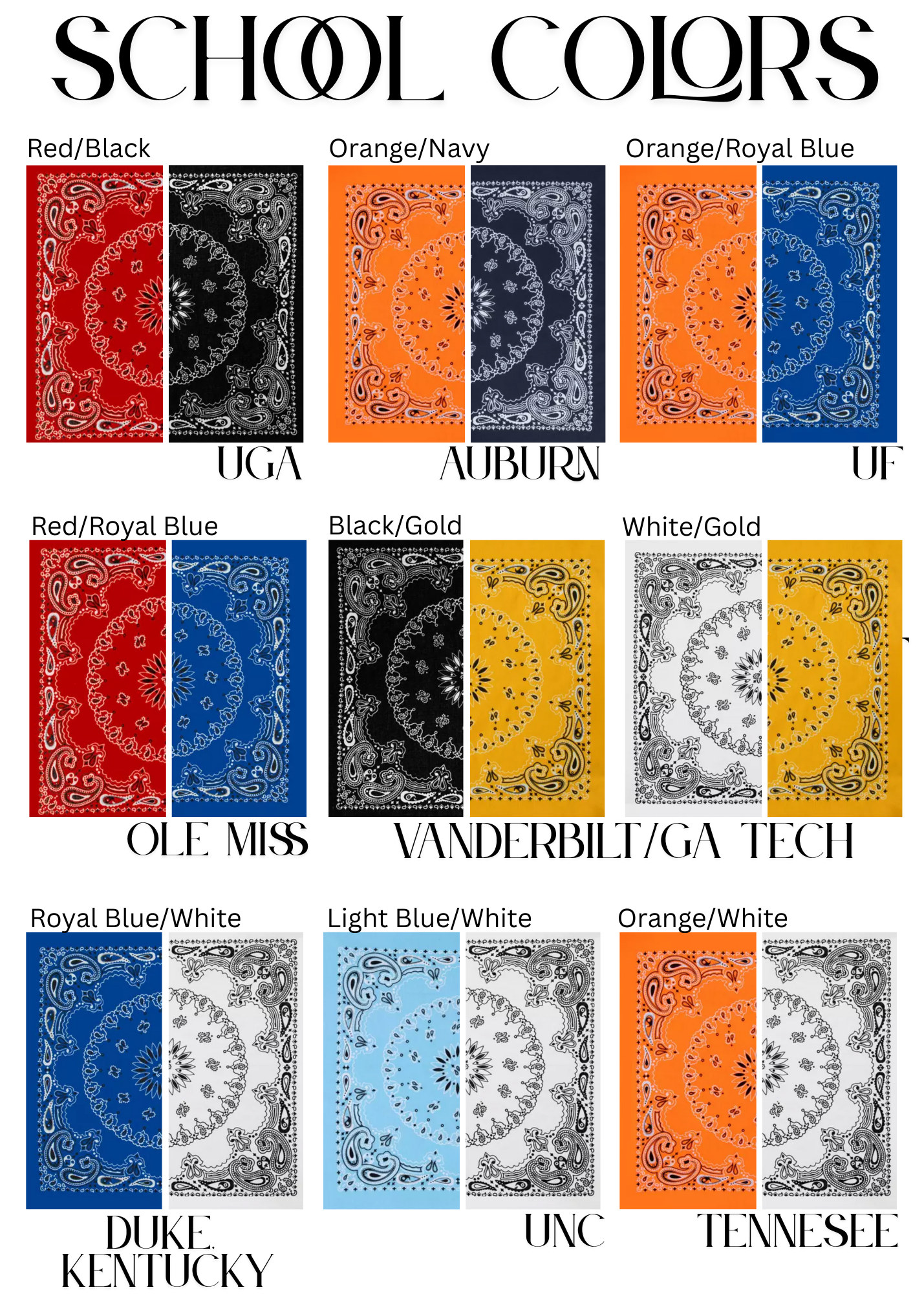Custom Bandana Scarf (made to order)