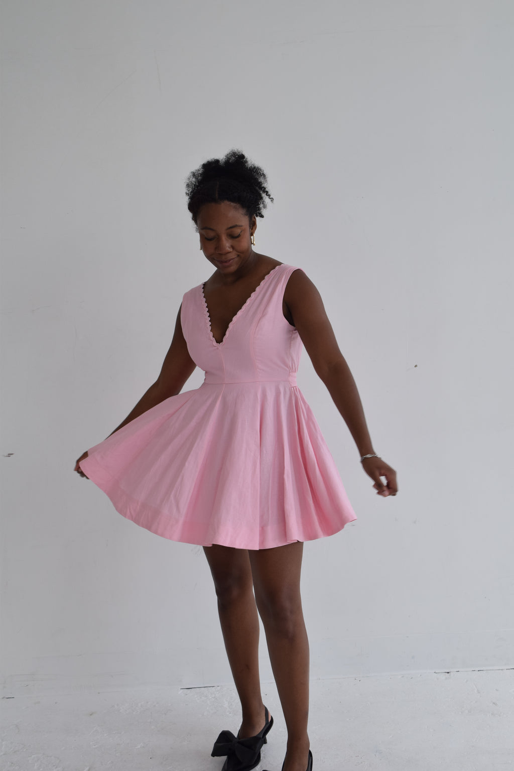 Pink Bow Back Dress