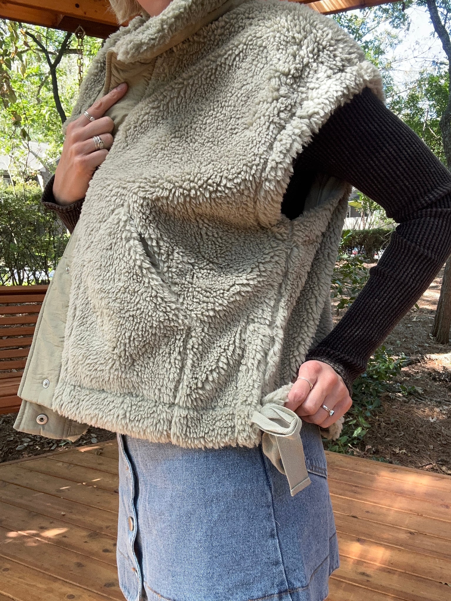 Sage Sherpa Vest
