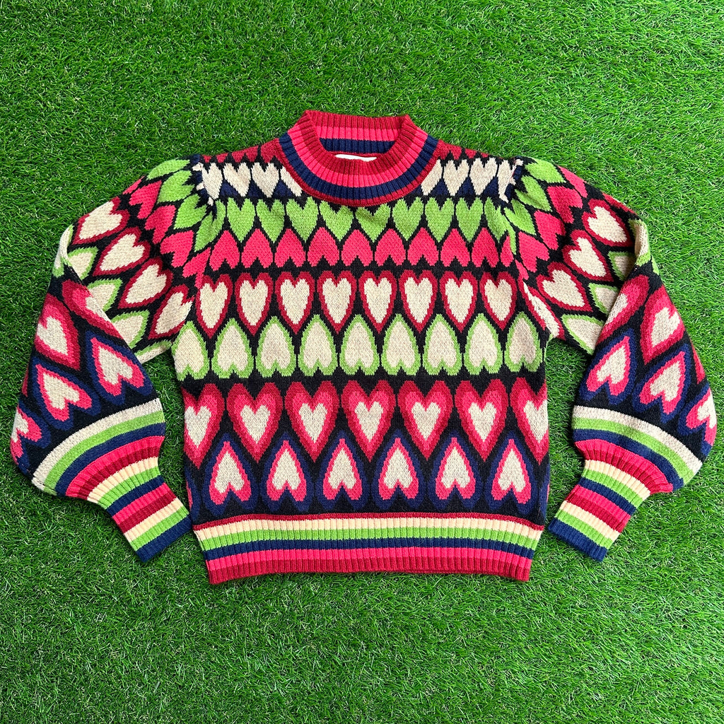 Colorful Heart Sweater