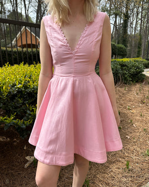 Pink Bow Back Dress