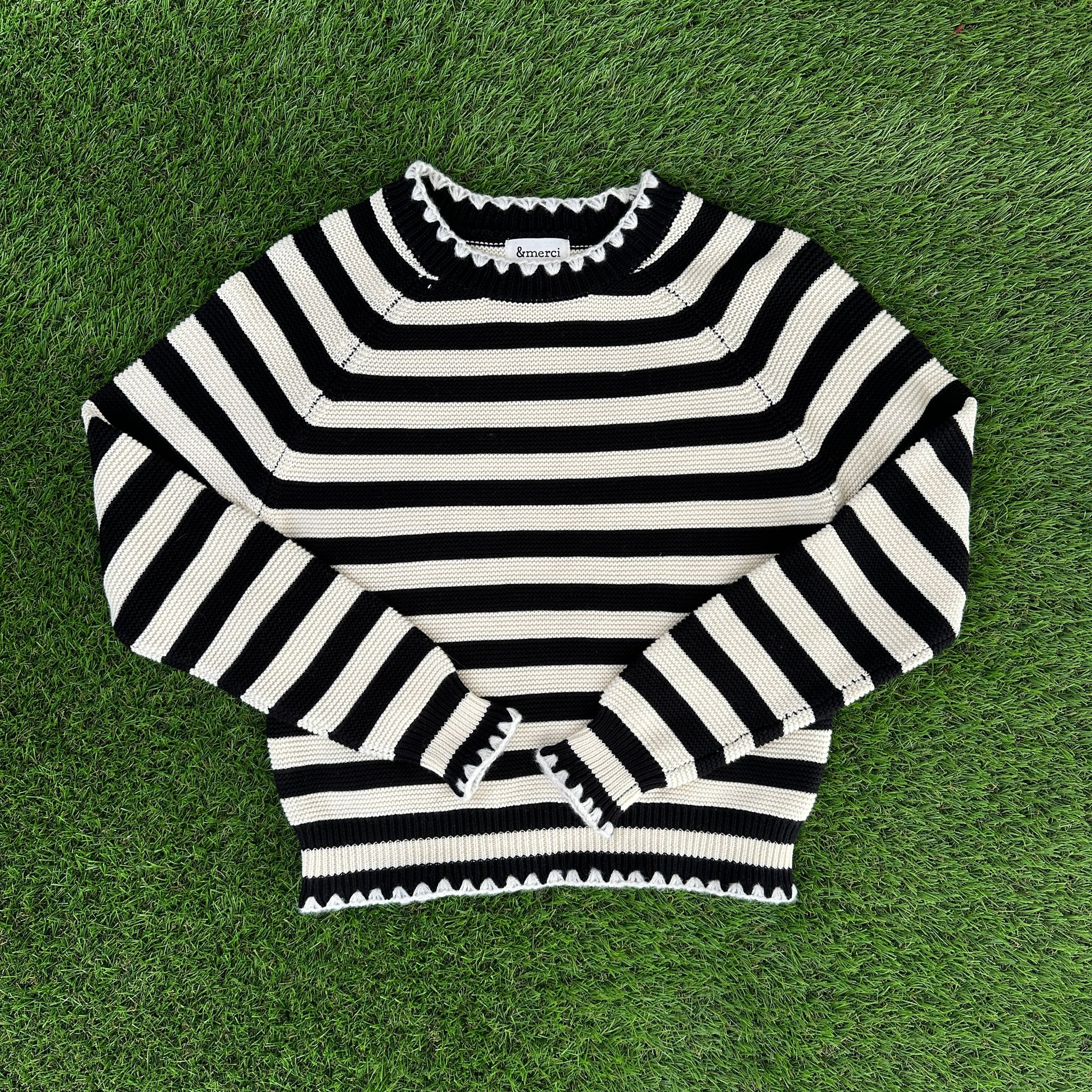 Black and White Stripe Sweater