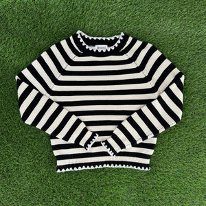 Black and White Stripe Sweater
