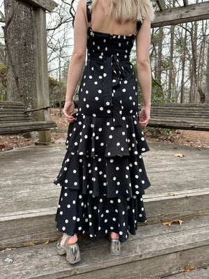 Black and White Polka Dress