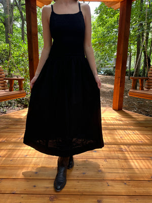 Black Smocked Dress