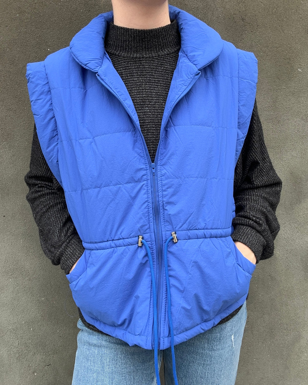 Blue Puffer Vest