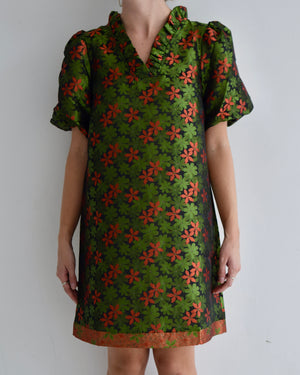 Poinsettia Jacquard Dress