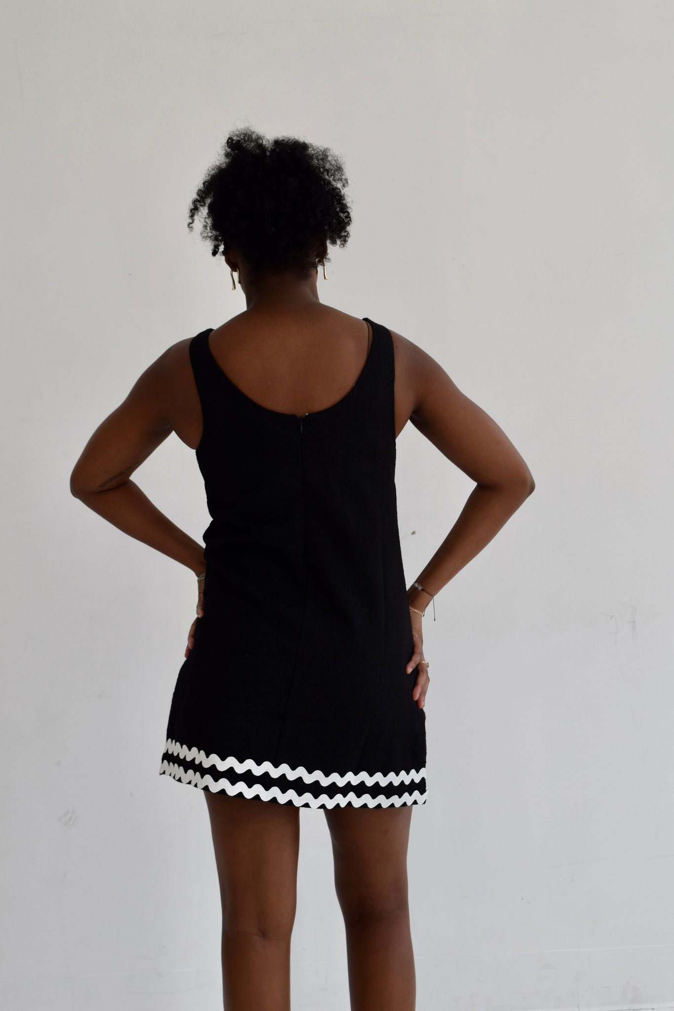 Black Ricrac Trim Dress