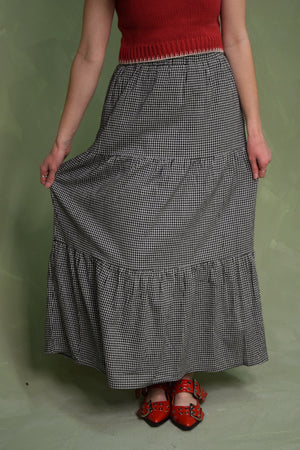 Gingham Maxi Skirt