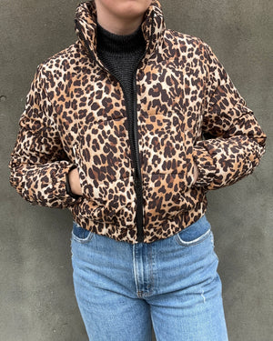 Leopard Puffer Jacket