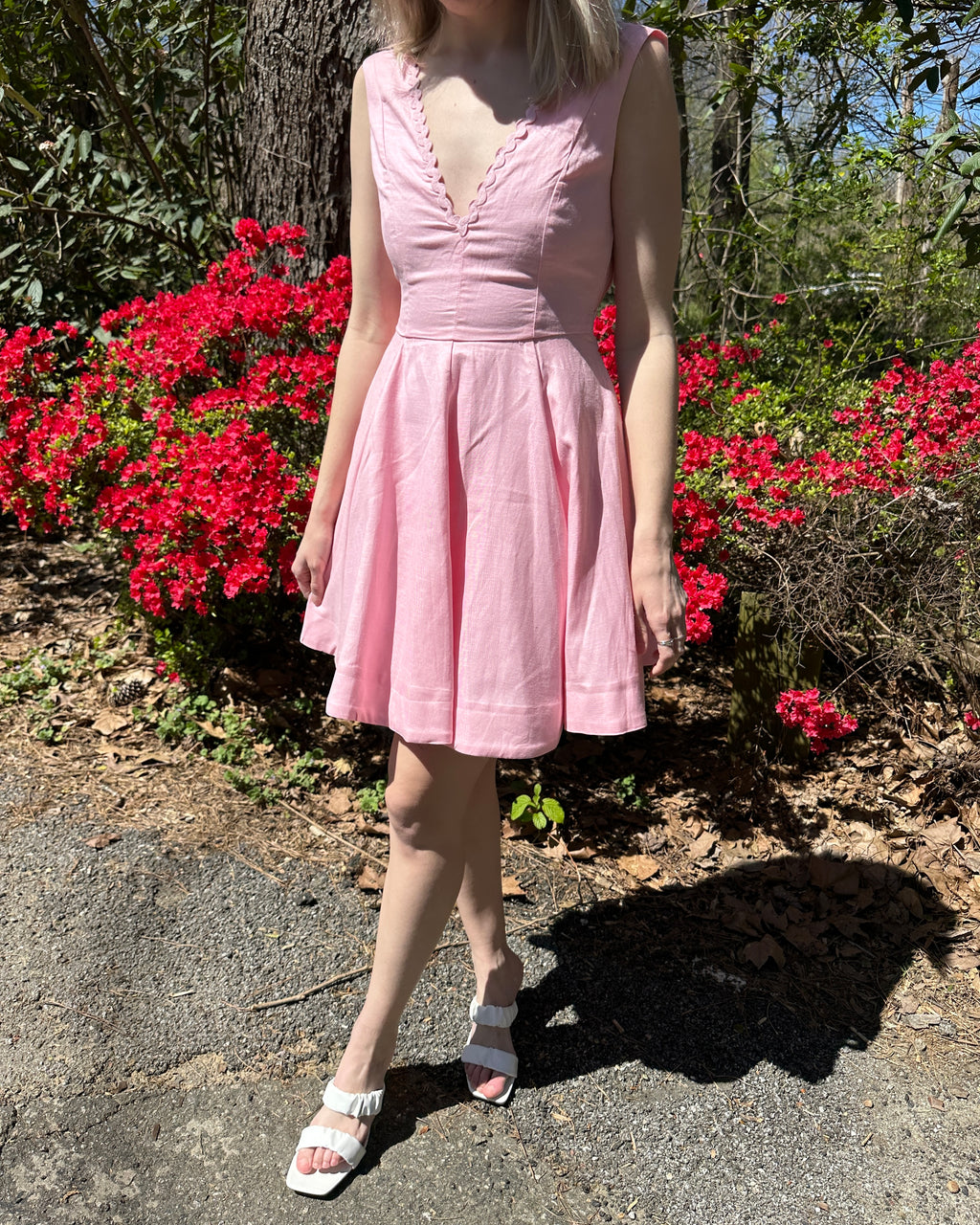 Pink Bow Back Dress