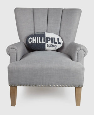 Gray Chill Pill Pillow (preorder)