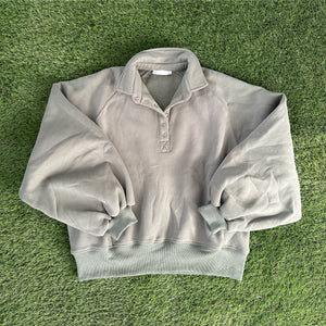Sage Green Bubble Sleeve Pullover