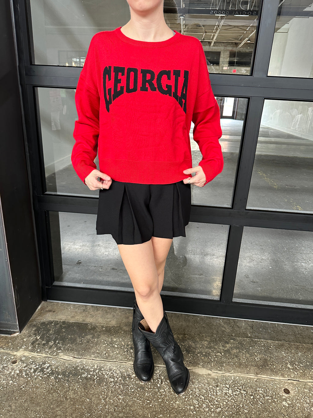 Red Georgia Sweater