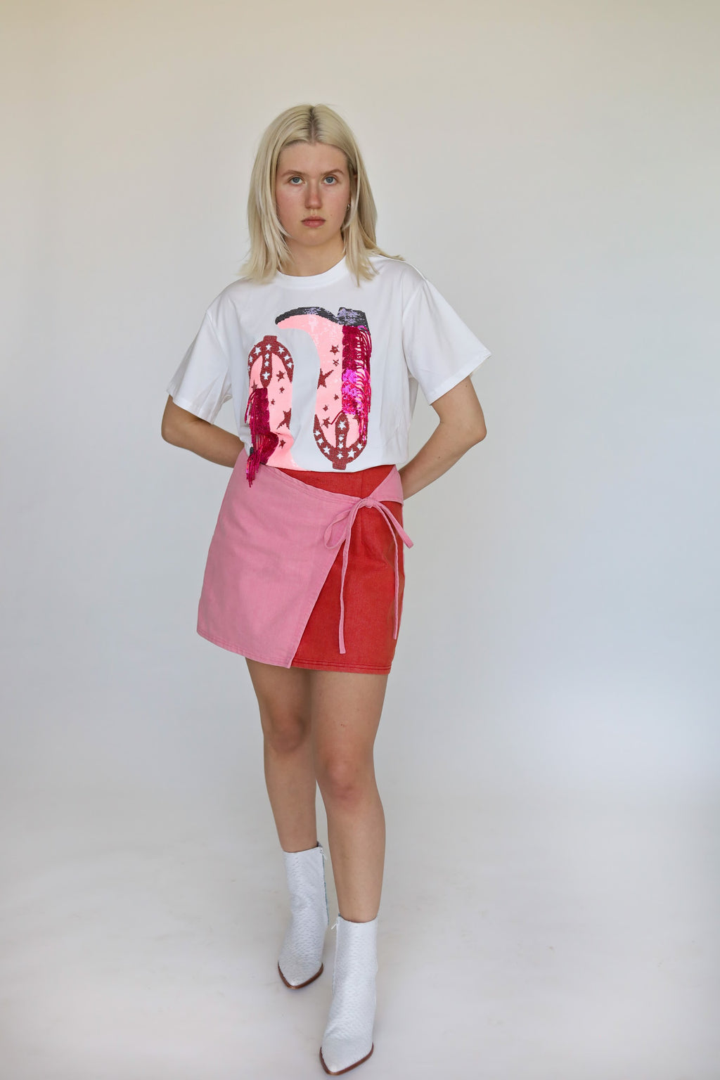 Eloise Skirt in Pink Cherry